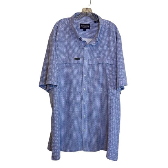 Panhandle Performance Men's Blue Short Sleeve Shirt Cooling Wicking Vented Back - Picture 1 of 8